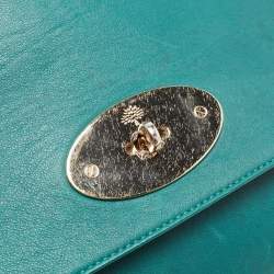 Pre Owned Mulberry Green Leather Medium Lily Shoulder Bag