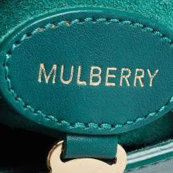 Pre Owned Mulberry Green Leather Medium Lily Shoulder Bag
