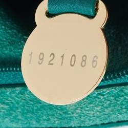 Pre Owned Mulberry Green Leather Medium Lily Shoulder Bag