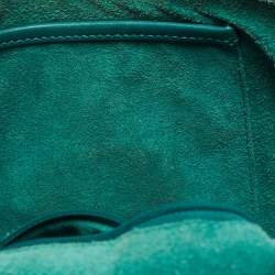 Pre Owned Mulberry Green Leather Medium Lily Shoulder Bag