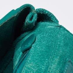 Pre Owned Mulberry Green Leather Medium Lily Shoulder Bag