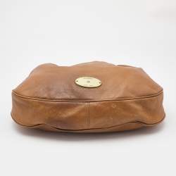 Mulberry Brown Pebbled Leather Mitzy Hobo