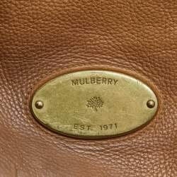 Mulberry Brown Pebbled Leather Mitzy Hobo