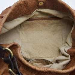 Mulberry Brown Pebbled Leather Mitzy Hobo