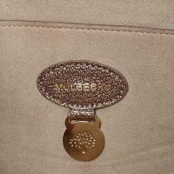 Pre Owned Mulberry Metallic Brown Leather Mini Bayswater Satchel