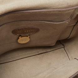 Pre Owned Mulberry Metallic Brown Leather Mini Bayswater Satchel