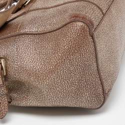 Pre Owned Mulberry Metallic Brown Leather Mini Bayswater Satchel