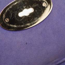 Pre Owned Mulberry Blue Leather Small Lily Shoulder Bag