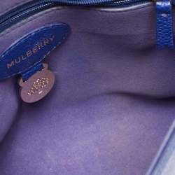 Pre Owned Mulberry Blue Leather Small Lily Shoulder Bag