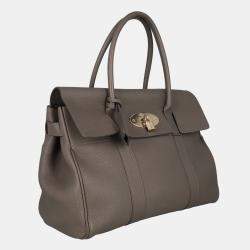 Mulberry Bayswater -  Women's Leather Handbag - Grey - One Size
