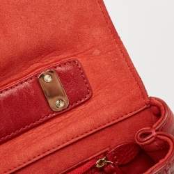 Mulberry Red Leather Medium Lily Shoulder Bag