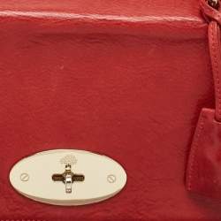 Mulberry Red Leather Medium Lily Shoulder Bag