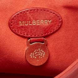 Mulberry Red Leather Medium Lily Shoulder Bag