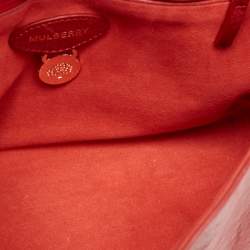 Mulberry Red Leather Medium Lily Shoulder Bag