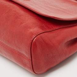 Mulberry Red Leather Medium Lily Shoulder Bag