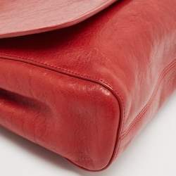 Mulberry Red Leather Medium Lily Shoulder Bag