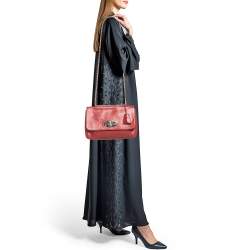 Mulberry Red Leather Medium Lily Shoulder Bag