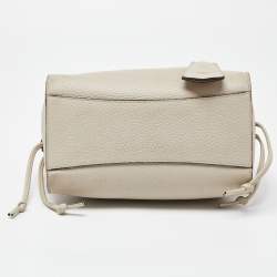 Mulberry Light Grey/Blue Leather Small Iris Top Handle Bag