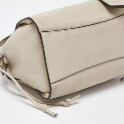 Mulberry Light Grey/Blue Leather Small Iris Top Handle Bag