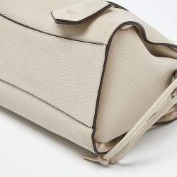Mulberry Light Grey/Blue Leather Small Iris Top Handle Bag