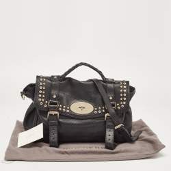 Pre Owned Mulberry Black Leather Alexa Satchel