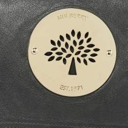 Mulberry Grey Leather Daria Fold-over Clutch 