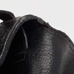 Pre Owned Mulberry Black Croc Embossed Leather Bayswater Satchel