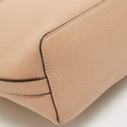 Pre Owned Mulberry Beige Leather Mini Bayswater Backpack