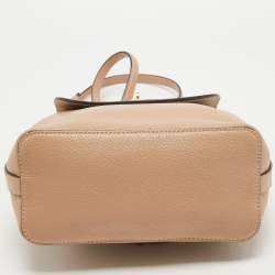 Pre Owned Mulberry Beige Leather Mini Bayswater Backpack