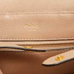 Pre Owned Mulberry Beige Leather Mini Bayswater Backpack