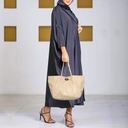 Pre Owned Mulberry Beige Leather Medium Dorset Tote