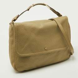 Mulberry Avocado Green Leather Flap Hobo