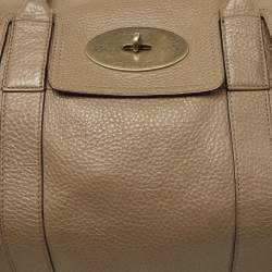 Pre Owned Mulberry Beige Leather Bayswater Satchel