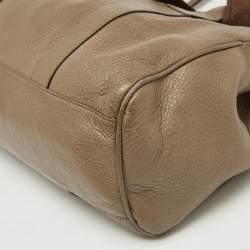 Pre Owned Mulberry Beige Leather Bayswater Satchel