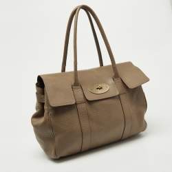 Pre Owned Mulberry Beige Leather Bayswater Satchel