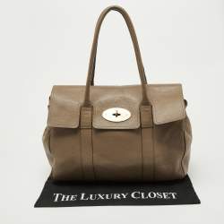 Pre Owned Mulberry Beige Leather Bayswater Satchel