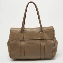 Pre Owned Mulberry Beige Leather Bayswater Satchel