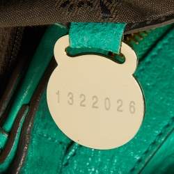 Mulberry Green Leather Taylor Top Handle Bag