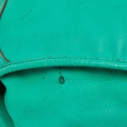 Mulberry Green Leather Taylor Top Handle Bag