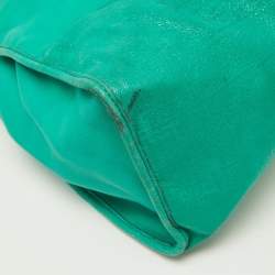 Mulberry Green Leather Taylor Top Handle Bag