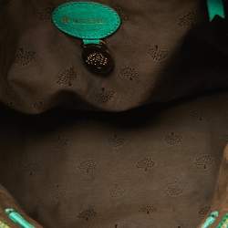 Mulberry Green Leather Taylor Top Handle Bag
