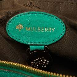 Mulberry Green Leather Taylor Top Handle Bag