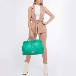 Mulberry Green Leather Taylor Top Handle Bag