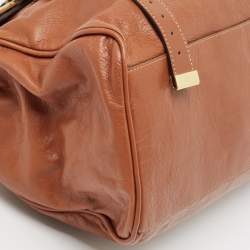 Mulberry Brown Leather Oversized Alexa Satchel