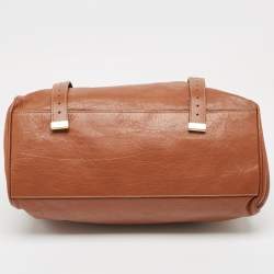 Mulberry Brown Leather Oversized Alexa Satchel