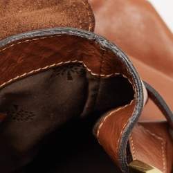 Mulberry Brown Leather Oversized Alexa Satchel