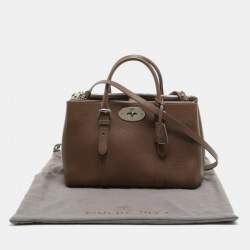 Mulberry Taupe Leather Small Bayswater Double Zip Tote