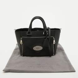 Mulberry Black Leather Small Willow Tote