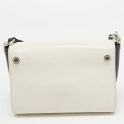 Mulberry Multicolor Leather Woven Delphie Duo Flap Shoulder Bag