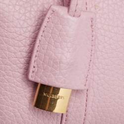 Pre Owned Mulberry Light Pink Leather Mini Bayswater Satchel